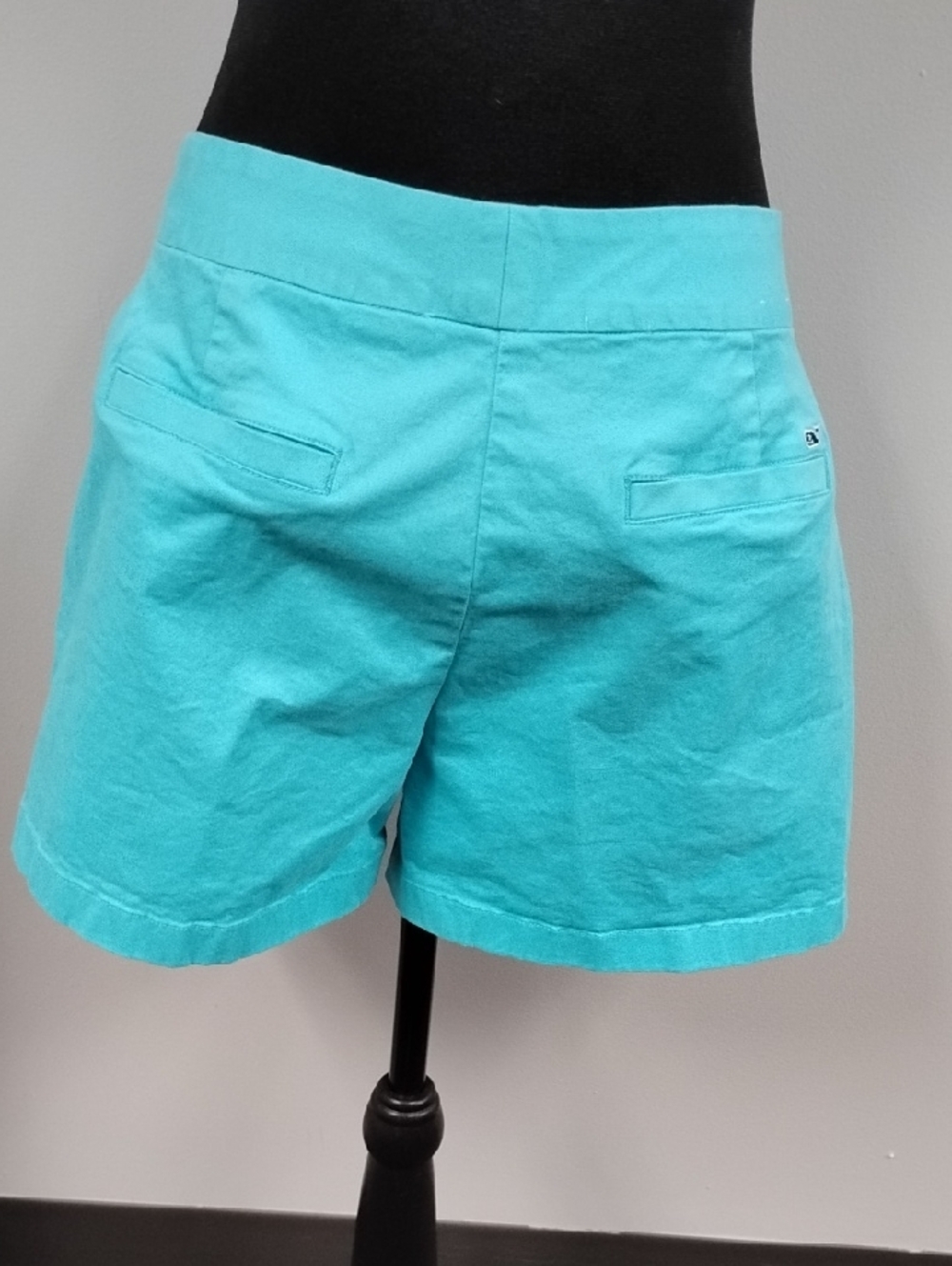 Vineyard Vines Turquoise Cotton Bermuda Shorts, Sz 12 - Picture 5 of 7